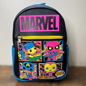 Funko Pop Marvel Backpack Avengers Black Light Target Exclusive Thor Spiderman